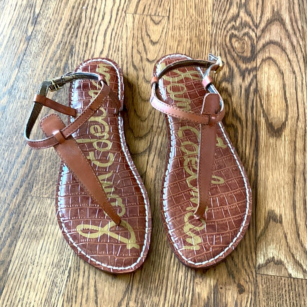 Sam Edelman leather T strap sandals